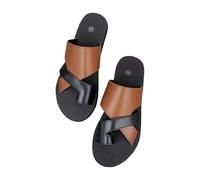 ZTFYKLIN Chanclas Mujer Marca Sandalias De Playa para Mujer, Zapatillas Casuales Huecas, Zapatos Planos, (Brown, 42) Cuña Verano Tacon Senderismo Griegas Zapato Ortopedico Sandalia Barefoot