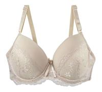 ZTFYKLIN Conjunto De Sujetador con Tirantes para Mujer Clásico Ajustado Grande Y Sexy Cómodo Uso Diario (Beige, 75E) Bralette Algodon Maidenform Sujetadores Talla 105 Copa C Dim Generous Pecho