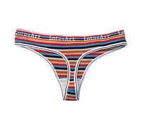 ZTFYKLIN Cuecas Mulher Algodão Logo De Personalizado, Tangas A Rayas Cintura, Bikini Personalizadas, Interior Mujer, Bragas, Tanga Algodón (E, XL) Algodon Mujer Bragas Altas Rojas Nochevieja