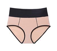 ZTFYKLIN Ropa Interior De Mujer Algodón Talle para Bragas Transpirables Suaves Calzoncillos Elásticos Regulares (Khaki, L) Braga Bikini Menstrual Slip Abiertas Tangas Graciosos Sin Costuras