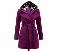ZTFYKLIN Ropa Mujer En Oferta Chaquetón Rojo Mujer Americana Mujer Pana Bomber Satinada Mujer Chaqueta Violeta Mujer Chaquetón Mujer Beige Chaqueta Invierno Mujer Entallada Camiseta Gato Ofertas