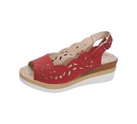 ZTFYKLIN Sandalia Mujer Sandalias De Informales Con Hebilla Cinturón Y Parte Inferior Inclinada, Zapatos, Verano Para Red, 39 2026 Cuñas Blancas Comodos Piel Comodas Ortopedica Veganas Vestir