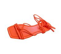 ZTFYKLIN Sandalias Comodas Mujer Outdoor Sandals Zapatos Oisure Breathable Women'S Casual (Orange, 41) Dorados Fiesta Alpargatas Verano Tacon Piel Wedge Women Playa Plataforma Zapatillas Mayor
