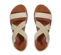 ZTFYKLIN Sandalias Mujer Comodas Zapatos De Playa Con Correa Elástica Y Parte Inferior Plana Para Mujer, Punta Abierta (White, 36) Alpargatas Cuña Baja Cerradas Planas Negras Yute Alpargata