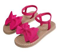 ZTFYKLIN Sandalias Mujer Vestir Comodas Planas Con Y Tiras En El Tobillo Para (Hot Pink, 42) Verano Zapatos Cuña Negras Tacon Chanclas De Agua Genuins Bio Piel Zapato Ortopedico Brasileras