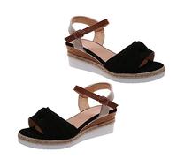 ZTFYKLIN Sandalias Senderismo Mujer Bowknot Cuerda Ligero Zapatos De Pescado Gruesa Black, 40 Juanetes Tacon Fiesta Barefoot Negras Planas Bio Cuña Austria 36 Zapato Destalonado Sandalia