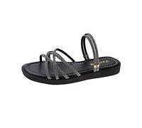 ZTFYKLIN Sandalias Sport Mujer Sponge Flat Sandals Summer Cake Beach Platform Ladies Femeninas Black, 40 Playa Anchas Azules Cuña Baja Cangrejeras Ortopedicas Zapatos Cómodos 43 Planas Blancas