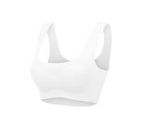 ZTFYKLIN Sujetador Deportivo De Talla Grande para Mujer, Interior Deportiva Yoga, Sin Marcar, Ice Gather Sujetadores Deportivos Relleno (White, XXXL) Dim Reductor con Aros Mujer Alto Impacto