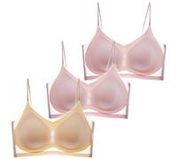 ZTFYKLIN Sujetador Deportivo El Tercer Conjunto De Sujetadores Sin Tirantes para Mujer Cómodo Ice Y Camiseta con Espalda Transparente (H, XXXXL) Descubierta Push Up Brasier Dim 100 Algodon Aros