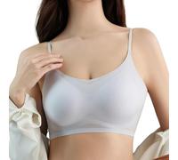 ZTFYKLIN Sujetador Deportivo Mujer Cómodo Y Sexy con Espalda De Seda Fina Antiflacidez para (Light Blue, M) Antiarrugas Barato Al Aire Sujetadores Dim Reductor Sin Aros Deportivos Push Up