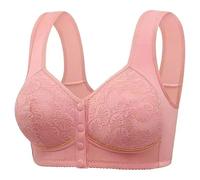 ZTFYKLIN Sujetador Espalda Descubierta Women No Underwire Bras Full Coverage High Support Comfort Wireless Bralettes Everyday Bra (B, XXXXL) Ancha Sujetadores Tallas Grandes Push Up Relleno Sin