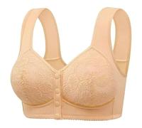 ZTFYKLIN Sujetador Espalda Descubierta Women No Underwire Bras Full Coverage High Support Comfort Wireless Bralettes Everyday Bra (A, XXL) Solo por Delante Sin Tirantes Push Up Antiarrugas