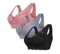 ZTFYKLIN Sujetador Lactancia Anillo Sin Cordones Interior Cómoda Y Transpirable Talla Grande Hebilla Femenino Chaleco con Cuello En V Profundo Bralette Inalámbrico (Sky Blue, XL) Solo por