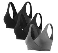 ZTFYKLIN Sujetador Reductor Sujetadores De Maternidad para Mujer, ... (I, XL) con Aros Dim Sin Algodon Lactancia Brasieres Mujer Ropa Antiarrugas Postoperatorio Relleno Tirantes Verde Militar S