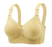 ZTFYKLIN Sujetador Sin Aros Francés para Mujer, con Cierre Frontal, Espalda En T, Talla Grande, Forro, Interior De Lactancia Busto Grande (B, L) Adhesivo Push Up Algodon Sujetadores Tallas