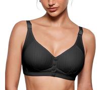 ZTFYKLIN Sujetador Sin Aros Sujetadores Suaves, Cómodos Y para Mujer, Total, Uso Diario con Soporte Rojos (Black, 40) Postoperatorio Invisible Adhesivo Deportivo Mujer Alto Impacto Comfort Fit