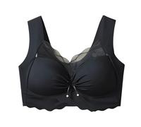 ZTFYKLIN Sujetadores De Soporte para Mujer, con Correa Ajustable, Total, Cómodos, Sin Aros, Inalámbricos Autoadhesivos (Black, XL) Sujetador Comodo Mujer Aros Push Up Lactancia Espalda