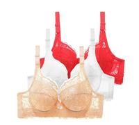 ZTFYKLIN Sujetadores Soporte para Mujer, con Correa Ajustable, Total, Cómodos, Sin Aros, Inalámbricos Transparente (White, 34/75Bc) Sujetador Relleno Aros Brasieres De Mujer Tirantes Espalda