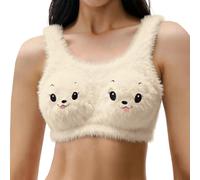 ZTFYKLIN Sujetadores Suaves, Cómodos Y Sin para Mujer, Total, Sujetador Uso Diario con Soporte Deportivos La Isla (White, L) Postoperatorio Broche Delantero Aumentar Pecho Reductores Que Junta