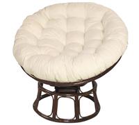 ZTGL CojíN para Silla Colgante, Redondo CojíN De Silla De Cesta Colgante, CojíN Grueso para El Suelo, CojíN De Repuesto para Silla Colgante, Silla De RatáN, BalcóN Y JardíN Beige,180cm