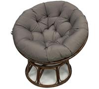 ZTGL CojíN para Silla Colgante, Redondo CojíN De Silla De Cesta Colgante, CojíN Grueso para El Suelo, CojíN De Repuesto para Silla Colgante, Silla De RatáN, BalcóN Y JardíN Gray,170cm