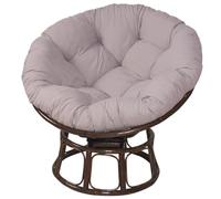 ZTGL CojíN para Silla Colgante, Redondo CojíN De Silla De Cesta Colgante, CojíN Grueso para El Suelo, CojíN De Repuesto para Silla Colgante, Silla De RatáN, BalcóN Y JardíN Light Gray,160cm
