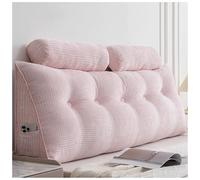 ZTGL Cojín Triangular para Cabecero de Cama, Almohada de Apoyo Lumbar para la Espalda, Gran Cuña Cojín de Respaldo de Lectura, con Almohada Redonda, Cojines de Cuña para Dormitorio D, 100 * 50 * 20cm