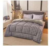 ZTGL Edredón Invierno con Borreguito, Edredón de Cachemira Súper Cálido y Grueso, Edredón de Terciopelo Cordero De Invierno Cama Doble, Engrosado Manta Regalo de Lana Transpirable B, 150×200cm/2.5kg