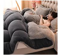 ZTGL Edredón/Manta Invierno Gruesa Manta Sofa Grande Polar de Terciopelo, Reversible Edredón De Plumón De Microfibra Suave y Borreguito, Súper Suave y Cálido Invierno,A,150x200cm(2kg)