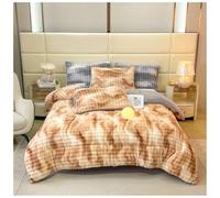 ZTGL Edredón Nórdico Invierno, Edredón Invierno De Terciopelo De Cordero Doble Cara Grueso Y Cálido, Edredones De Cachemira Esponjosos, Suave y Cómoda Manta Cama De Lana Engrosado E, 200×230cm/4kg