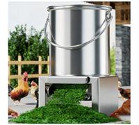 ZTGL Picadora De Verduras EléCtrica Comercial De 1800 W con 4 Cuchillas, Molinillo De Acero Inoxidable, 120 Kg/H, para PreparacióN De Alimentos para Aves De Corral Y Animales,1800W