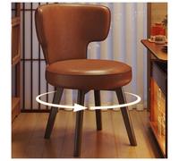 ZTGL Silla de Comedor Giratoria con Respaldo Curvo, Sillas de Cocina Modernas con Cojín Grueso para Sala de Estar, Dormitorio, Restaurante, Taburete Individual,B,360° Rotating(4 PCS)