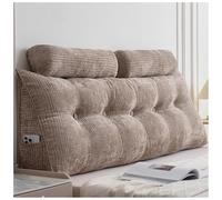 ZTGL Triangular Almohada de Lectura para Cabecero de Cama, Gran Cuña Cojín de Respaldo de Lectura, Cojín de Posicionamiento para Sofá, Almohada Apoyo de Espalda, Cubierta Extraíble E, 180 * 50 * 20cm