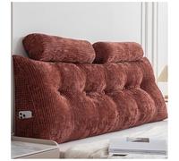 ZTGL Triangular Almohada de Lectura para Cabecero de Cama, Gran Cuña Cojín de Respaldo de Lectura, Cojín de Posicionamiento para Sofá, Almohada Apoyo de Espalda, Cubierta Extraíble F,80 * 50 * 20cm