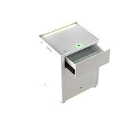 ZTHYSHOZ Caja Fuerte Mesita de Noche, Todo en uno, código Huella Digital, Caja Fuerte Inteligente, Seguridad Invisible Acero for Documentos Oficina(Blanco)