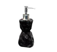 ZTHYSHOZ Dispensador de jabón líquido Elegante dispensador de jabón Plisado: Perfecto for Gel baño, detergente for Ropa y champú(Negro)