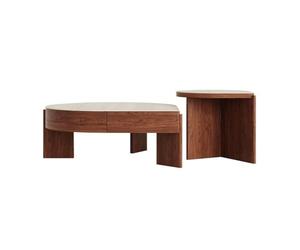 ZTHYSHOZ Mesa de Centro Juego de Mesa Centro con cajón Almacenamiento, mesas Sala Estar apilables Parte Superior Beige for la decoración y organización del hogar