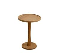ZTHYSHOZ Mesa de té Mesa Auxiliar de Madera for sofá, Mesa Redonda Retro, Almacenamiento Minimalista, aparador for Sala Estar y balcón(A,Grande)