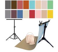 ZTIKSNYU 8 Papeles fotográficos de 16 Patrones con Soporte y 2 Clips, 22 x 34 Pulgadas, sin Costuras, Accesorios de Papel para Alimentos, joyería, INS, sesión de Fotos, Doble Cara