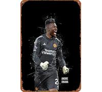 ZTLLFV Andre Onana - Póster de cultura física de metal, letrero de estaño, decoración de pared, letrero retro para decoración del hogar, regalos, 8 x 12 pulgadas