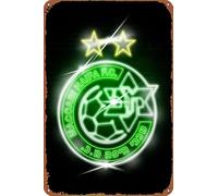 ZTLLFV Maccabi Haifa - Letrero de neón de cultura física, letrero de metal para decoración de pared, letrero retro para decoración del hogar, regalos, 8 x 12 pulgadas