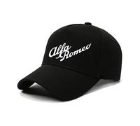 ZTLQ Ajustable Coche Gorra de Béisbol para Alfa Romeo GTV,Sombrero Algodón para Unisex Béisbol,Protección UV Altamente Transpirable,Emblema del Coche Gorras y Gorros de automoción,Black