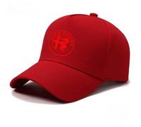 ZTLQ Ajustable Coche Gorra de Béisbol para Alfa Romeo Stelvio,Sombrero Algodón para Unisex Béisbol,Protección UV Altamente Transpirable,Emblema del Coche Gorras y Gorros de automoción,Red