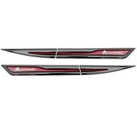 ZTLQ Coche Emblema para Citroen C5 X 2021-2024, Metal Emblema Pegatina Logo para Vehículo Guardabarros Maletero Faldón Lateral Auto Embellecedores Accesorios,G