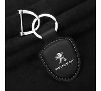 ZTLQ Llavero de Coche para Peugeot 208 207 206 2008, Llavero de Metal para Coche, Llavero para Hombres y Mujeres Robusta y Duradera Accesorios para Tus Llaves Llavero antipérdida,Black