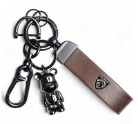 ZTLQ Llavero de Coche para Peugeot 208 3008 301, Llavero de Metal para Coche, Llavero para Hombres y Mujeres Robusta y Duradera Accesorios para Tus Llaves Llavero antipérdida,k