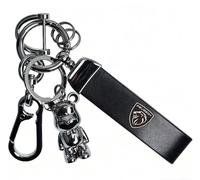 ZTLQ Llavero de Coche para Peugeot 208 3008 301, Llavero de Metal para Coche, Llavero para Hombres y Mujeres Robusta y Duradera Accesorios para Tus Llaves Llavero antipérdida,A