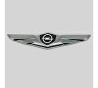 ZTLQ Pegatina con Logotipo de Coche Cromado para Opel Corsa F, Calcomanía de Metal en 3D Autoadhesiva Emblema Insignia Sticker,Black