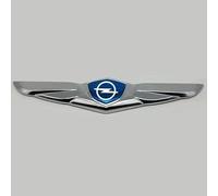 ZTLQ Pegatina con Logotipo de Coche Cromado para Opel Corsa F, Calcomanía de Metal en 3D Autoadhesiva Emblema Insignia Sticker,Blue
