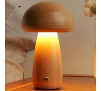 ZTMHRG Lámpara De Mesa De Setas, Lampara de Mesita de Noche Tactil Regulable con 4 Colores de Luz Lampara De Mesa Inalambrica para restaurantes, comedor, dormitorio, escritorio(A)